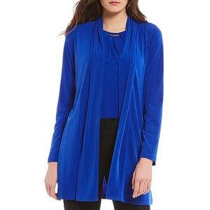 Calvin Klein matte jersey shawl cardigan